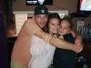 Feelin’ the love, Bourbon St. owner Gretchen, daughter Bella & bartender Adam during the anniversary party for Dave & Mickey.
